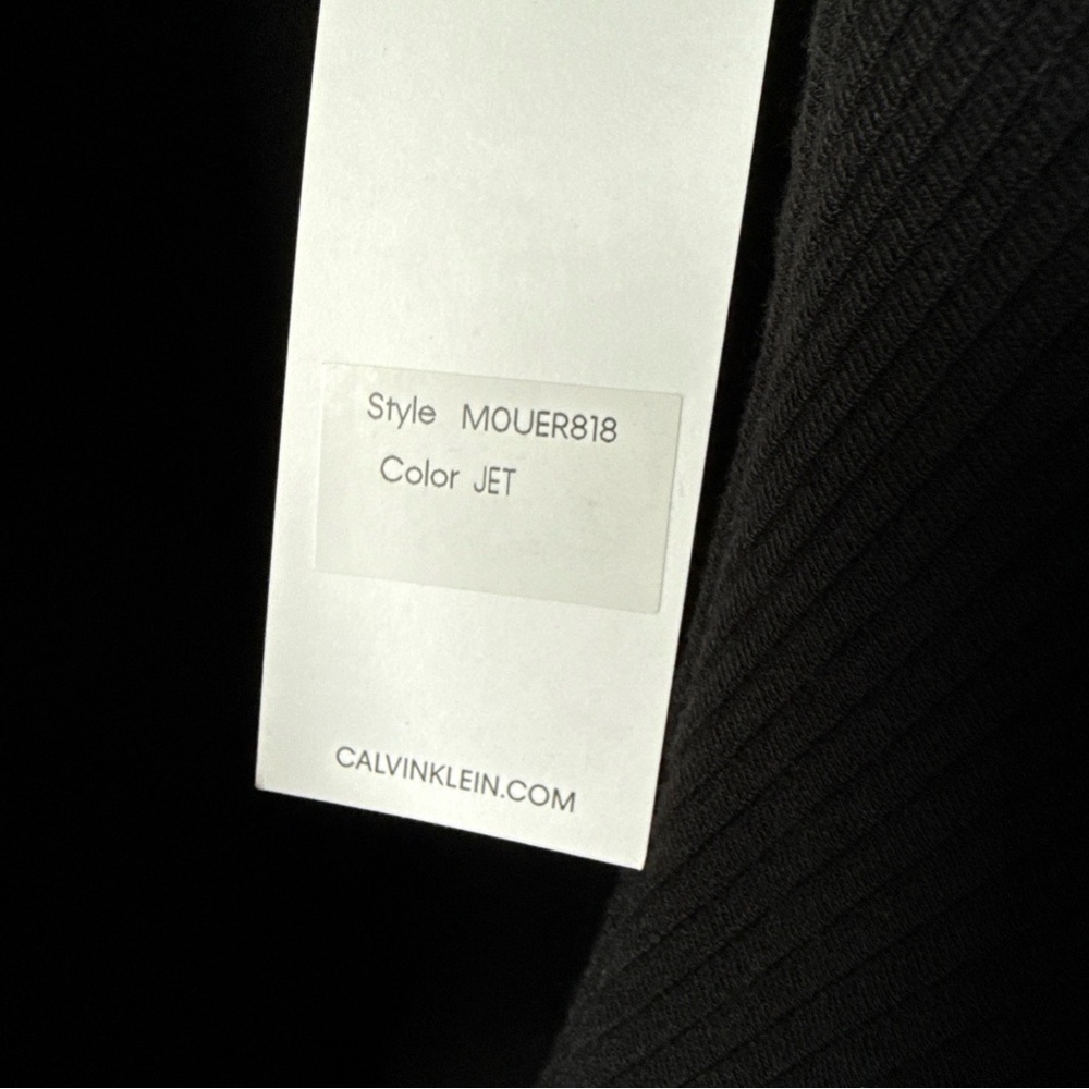 CALVIN KLEIN WOMEN’S MODERN ESSENTIALS Open Jacket Black W/Gold Zippers Sz L NWT - Picture 5 of 12